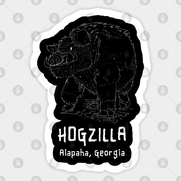 Hogzilla Sticker by ArtEnceladus
